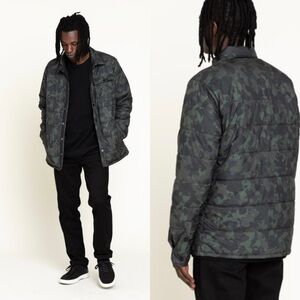 Baro The Station M Camouflage Insulated Puffer Jacket - L